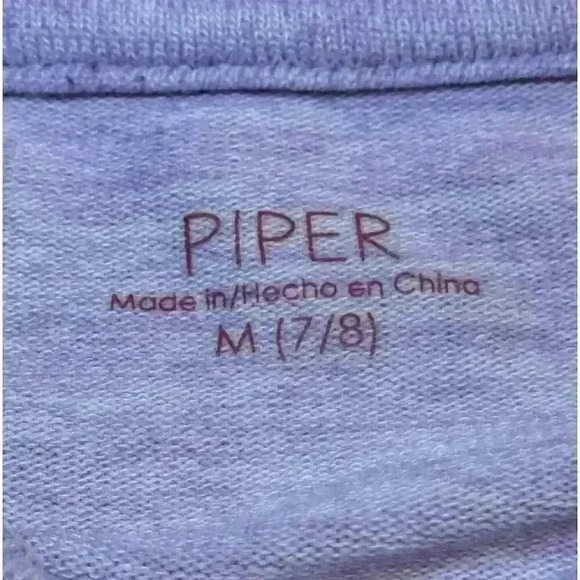 Piper -Girls Long Sleeve Purple Sweater Size 7-8 Sequins Shine - Picture 4 of 4